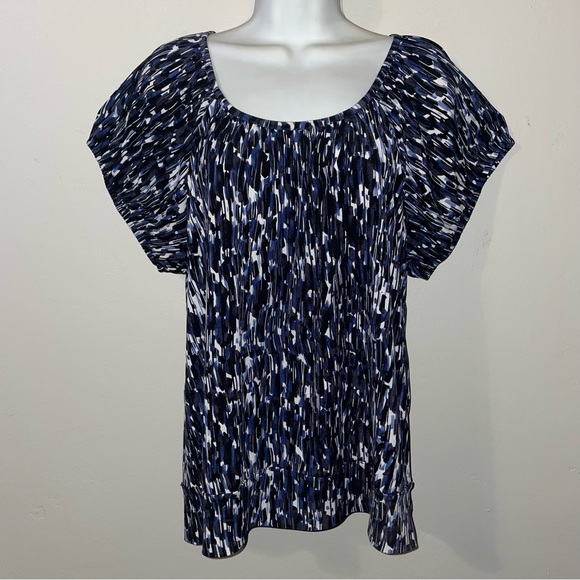 EUC- Kenneth Cole Reaction Short Sleeves Blouse Sz. XL - Picture 1 of 7